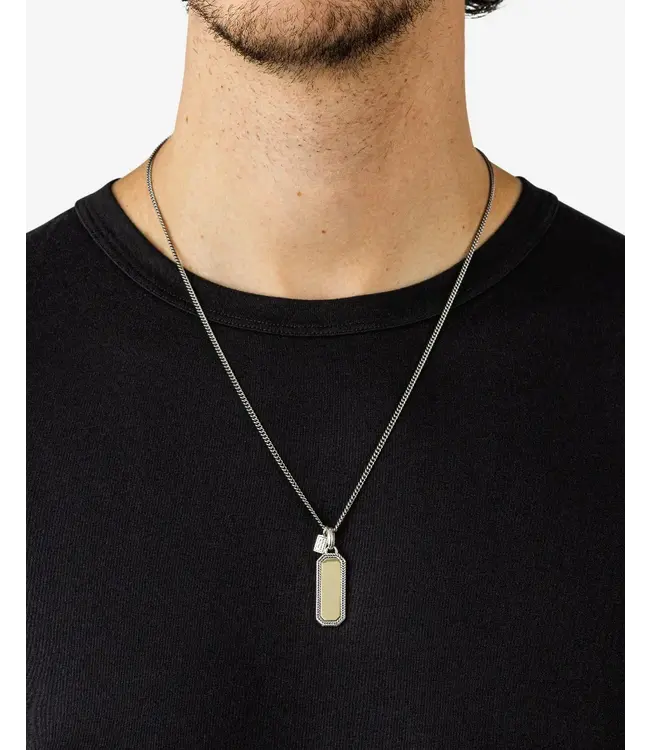 Buddha to Buddha Barbara Octagon Tag Pendant Bicolor