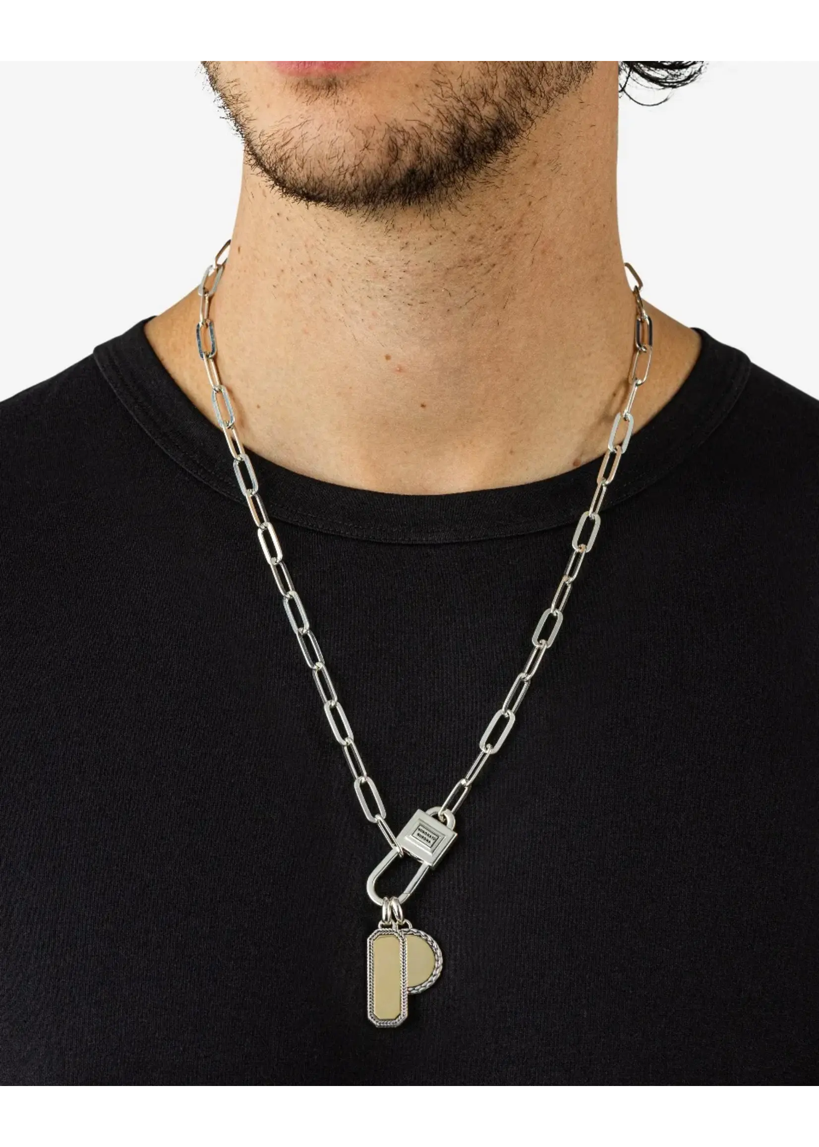 Buddha to Buddha Buddha to Buddha Barbara Octagon Tag Anhänger Bicolor