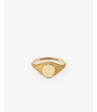 Ellen Signet Gold Ring YG 14kt