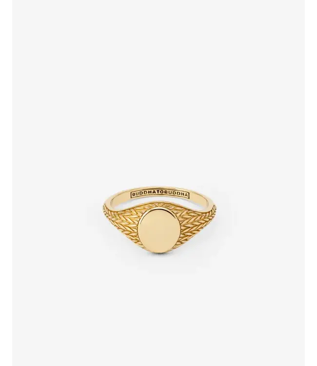 Buddha to Buddha Buddha to Buddha Ellen Signet Goud Ring YG 14kt