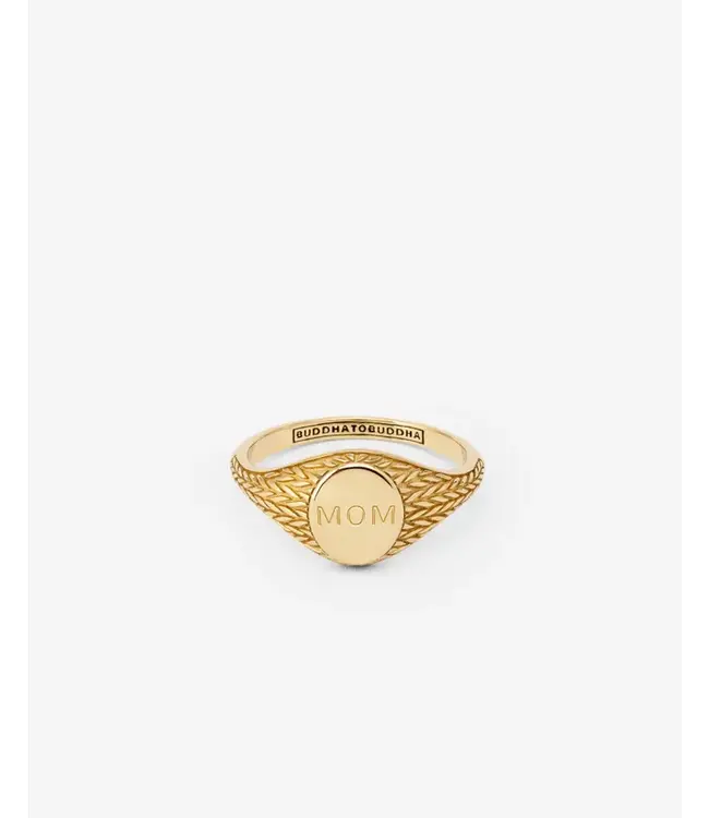 Buddha to Buddha Ellen Signet Gold Ring YG 14kt