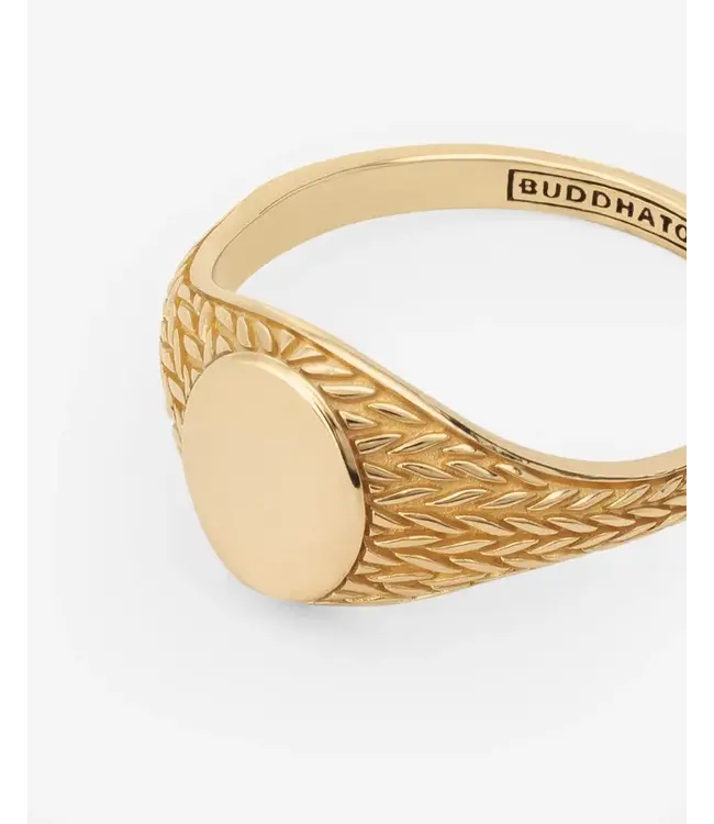 Buddha to Buddha Ellen Signet Gold Ring YG 14kt