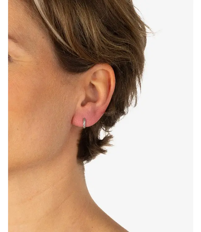 Buddha to Buddha Exklusives Katja Ear Hoop - Silber & Gold Vermeil aus 925er Sterlingsilber – Gratis Gravur