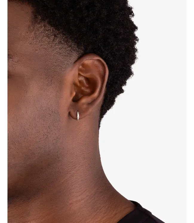 Buddha to Buddha Exklusives Katja Ear Hoop - Silber & Gold Vermeil aus 925er Sterlingsilber – Gratis Gravur