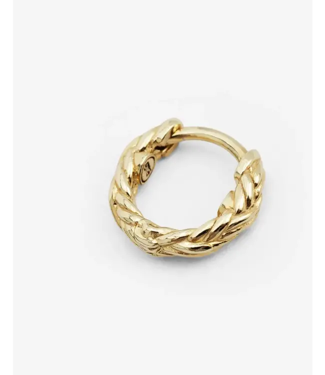 Buddha to Buddha Exclusieve Katja Ear Hoop - Zilver & Goud kleurig – Gratis Gravure