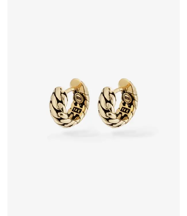 Buddha to Buddha Exclusive Ben Gold Oorbellen Geelgoud 14krt & 18krt 925 Sterling Silver – Free Engraving