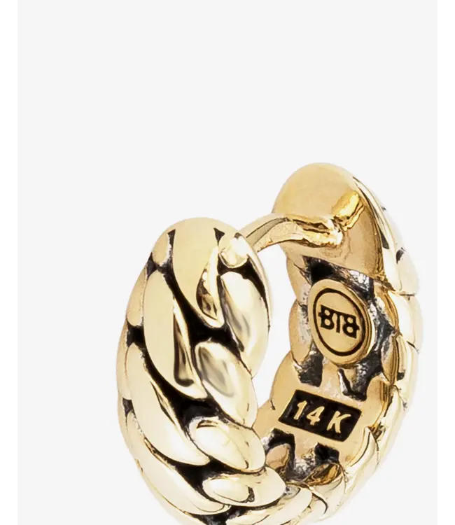 Buddha to Buddha Exklusives Ben Gold Oorbellen Geelgoud 14krt & 18krt aus 925er Sterlingsilber – Gratis Gravur