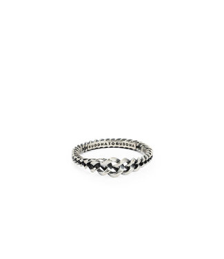 Buddha to Buddha Ring Gliederkette Gradient Silber