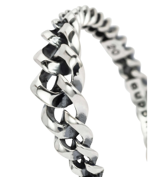 Buddha to Buddha Exclusive Chain Gradient Ring - 925 Silver 925 Sterling Silver – Free Engraving