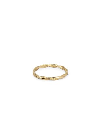 Buddha to Buddha Stacking Ring Katja Twist Gold 14ct