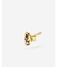 Buddha to Buddha Stacking Stud Double Link 14krt Geelgoud  en Zilver Single Piece