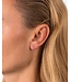 Buddha to Buddha Stacking Stud Double Link 14krt Geelgoud  en Zilver Single Piece