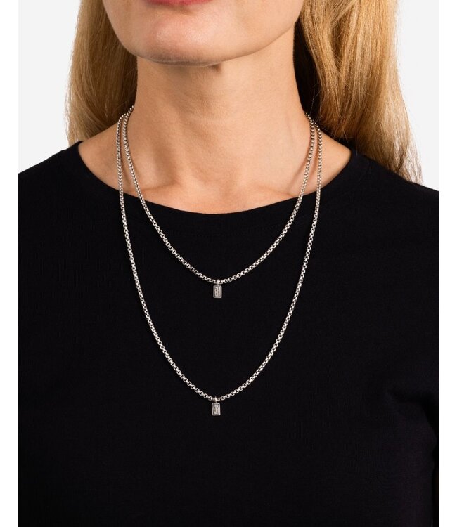 Buddha to Buddha - Stacking Necklace Venetian Silver