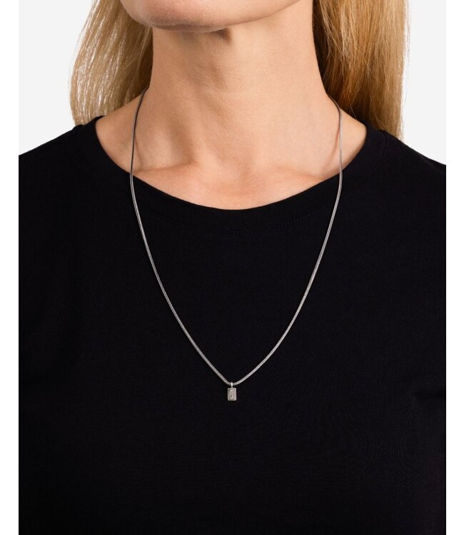 Stacking Ketting Barbara Zilver