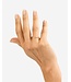 Buddha to Buddha Exclusieve Stacking Ring Katja Twist Goud 14kt van 925 Sterling Zilver – Gratis Gravure