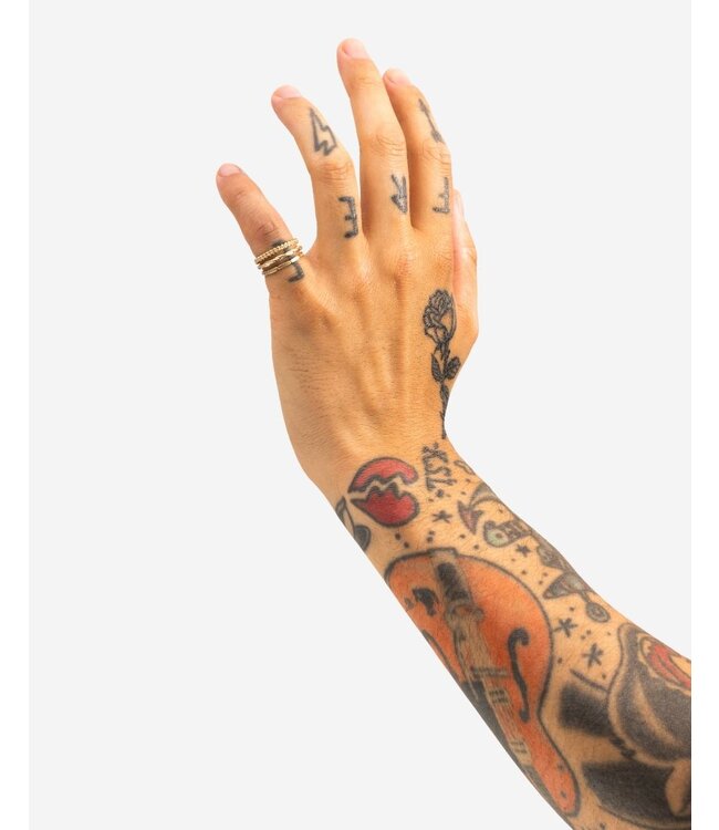 Buddha to Buddha Stacking Ring Nathalie Goud 14ct