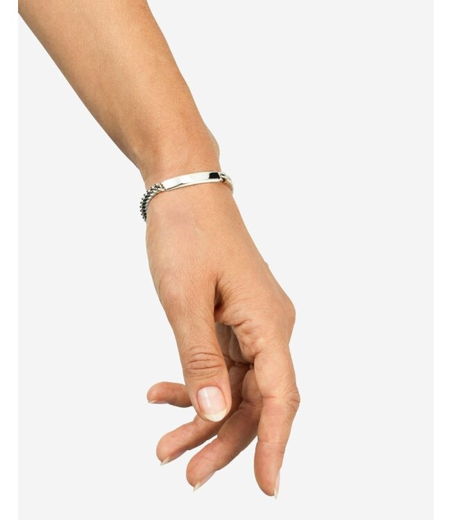 Buddha to Buddha Exklusives Armband Essential Bar Silber aus 925er Sterlingsilber – Gratis Gravur