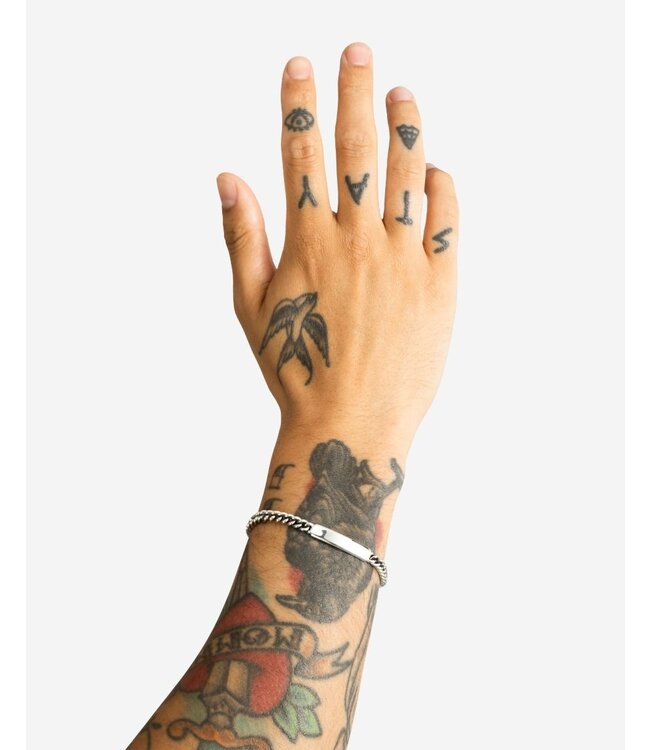 Buddha to Buddha Exclusieve Armband Essential Bar Zilver van 925 Sterling Zilver – Gratis Gravure