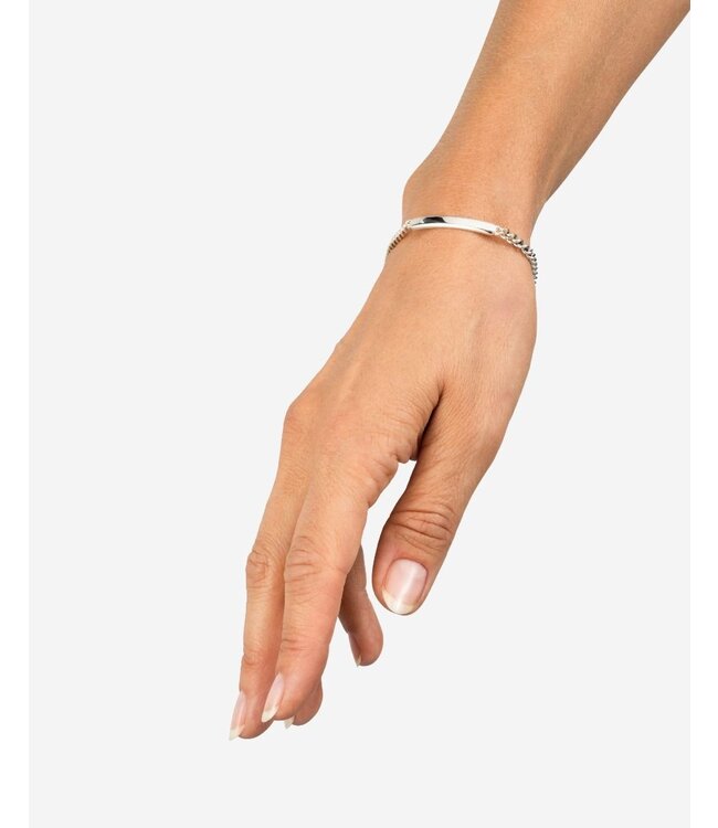 Mini Armband Essential Bar Zilver