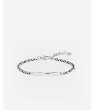 Mini Armband Essential Bar Zilver