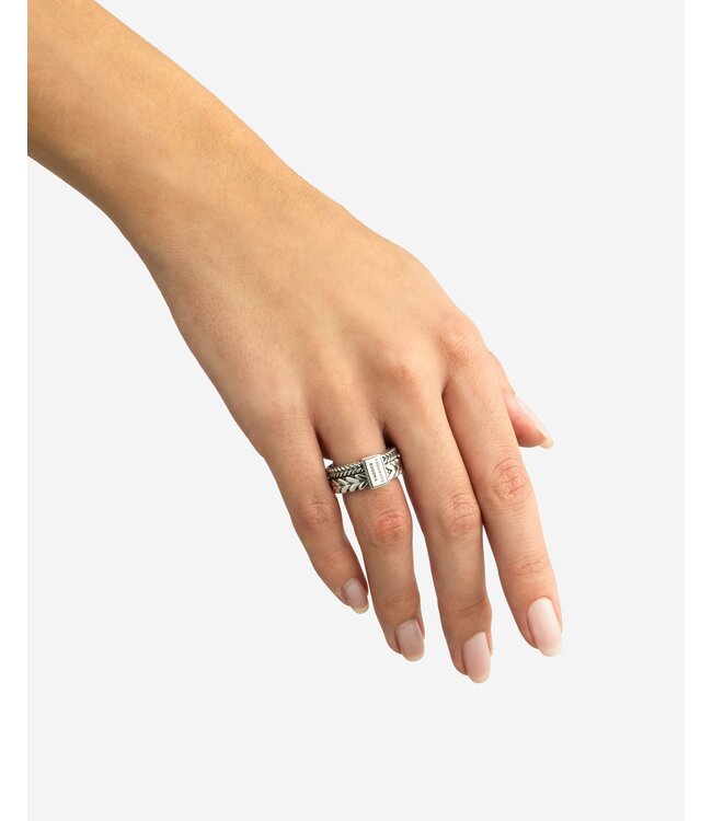 Buddha to Buddha Barbara Double Ring Zilver