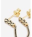 Oorknopje George Double 14kt Goud Single Piece | Juwel