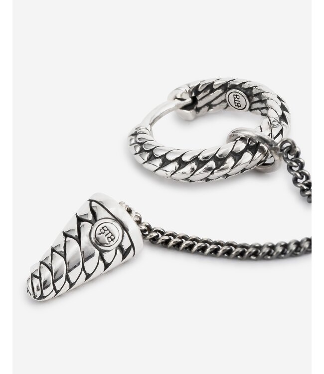 Buddha to Buddha Exclusive Ben Earhoop Single Piece Silver, 14krt Geelgoud en Verguld 925 Sterling Silver – Free Engraving