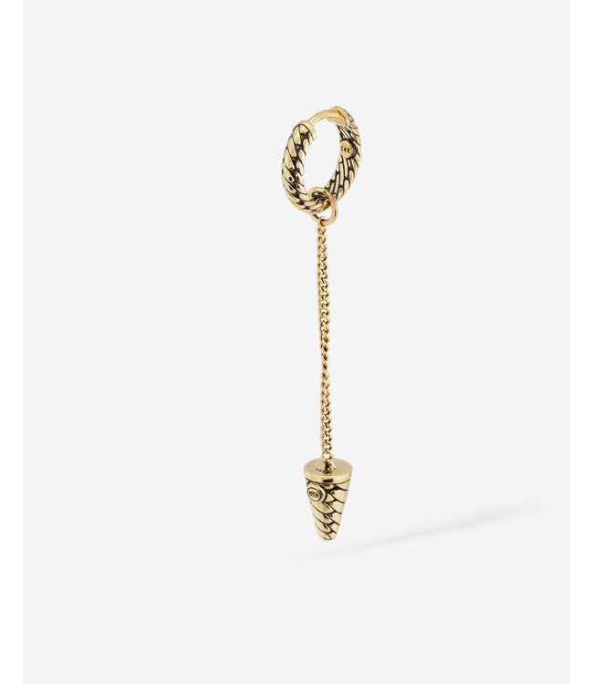 Oorbel Ben 14kt Goud Single Piece
