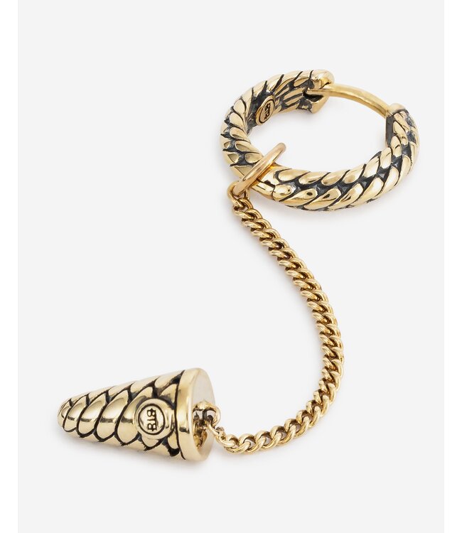 Oorbel Ben 14kt Goud Single Piece