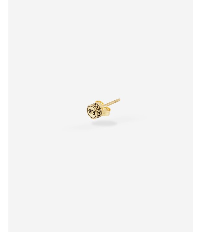 Buddha to Buddha Oorknopje Barbara Logo 14kt Goud Single Piece