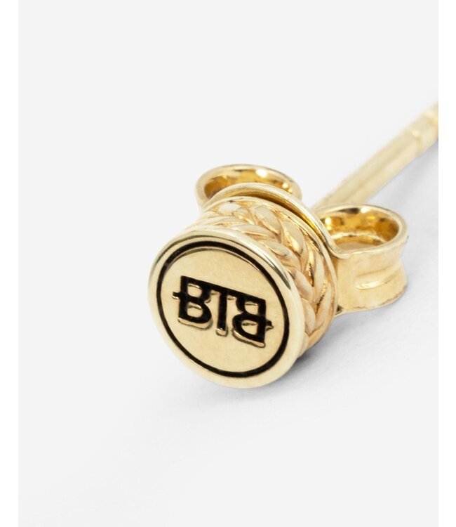 Buddha to Buddha Oorknopje Barbara Logo 14kt Goud Single Piece