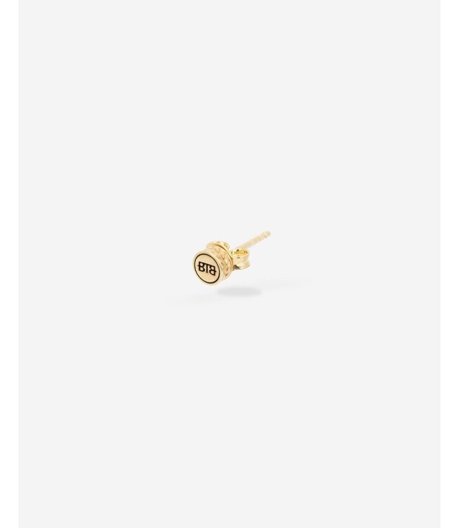 Buddha to Buddha Oorknopje Barbara Logo 14kt Goud Single Piece