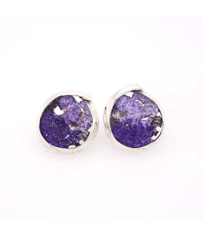 Arior Barcelona Small Violet Envit Earrings Lila petites