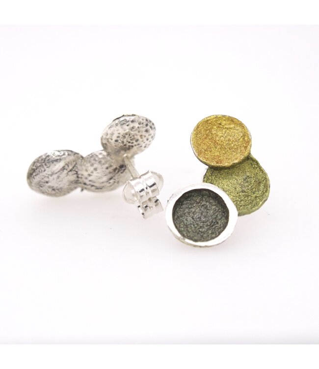 Arior Barcelona Singular Green 3 round earring