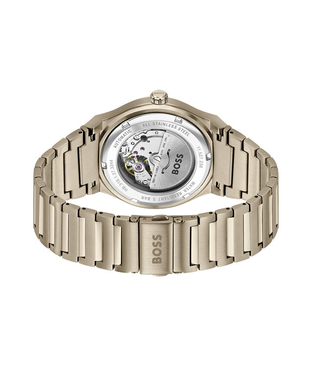 Boss Heren Aut Staal Groen Candor Automatisch 41mm