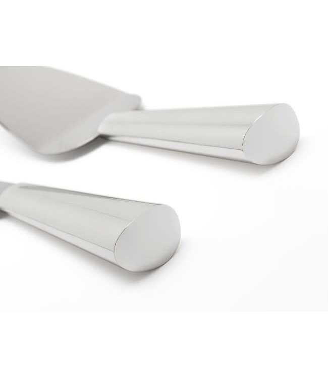 Zilverstad Cake Server with Knife Smooth Silver-plated Lacquered Stainless Steel