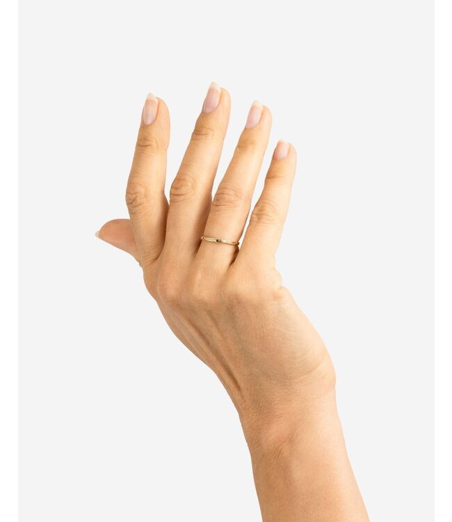 Buddha to Buddha Exclusive Stacking Ring Barbara Mix Goud 14kt Geelgoud 925 Sterling Silver – Free Engraving