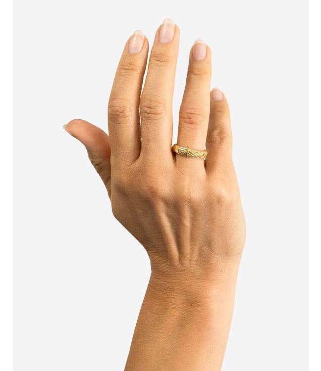 Buddha to Buddha Exclusive Katja XS Ring Silver en Verguld 925 Sterling Silver – Free Engraving