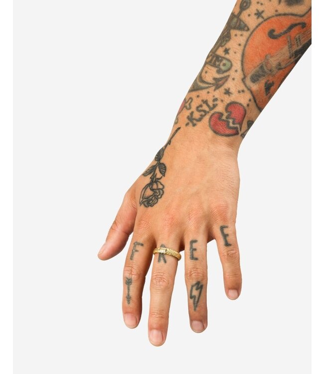 Buddha to Buddha Exklusives Katja XS Ring Silber en Verguld aus 925er Sterlingsilber – Gratis Gravur