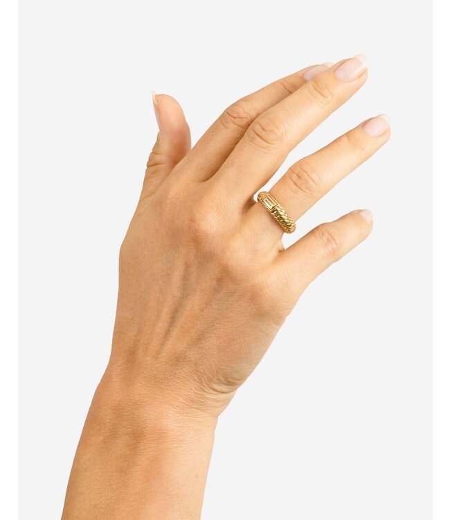 Buddha to Buddha Buddha to Buddha Ben XS Ring Gold Vermeil