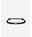 Buddha to Buddha Exklusives Nathalie Bead Koordarmband Goud 14kt Zwart aus 925er Sterlingsilber – Gratis Gravur