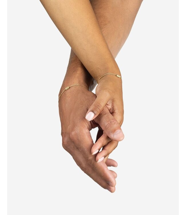 Buddha to Buddha Exclusieve Armband Permanent Ellen 14kt geelgoud – Gratis Gravure