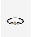 Buddha to Buddha Exclusieve Endless Knot Koordarmband Goud 14kt Zwart van 925 Sterling Zilver – Gratis Gravure