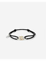 Buddha to Buddha Kordel Armband Nathalie Bicolor Schwarz