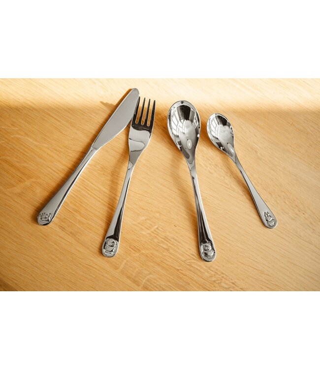 Zilverstad 4-teiliges Kinderbesteck Miffy & Freunde 160/170/160/130 mm