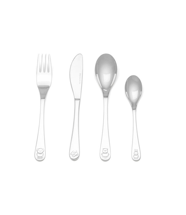 Zilverstad 4-Piece Children's Cutlery Set Miffy & Friends 160/170/160/130 mm