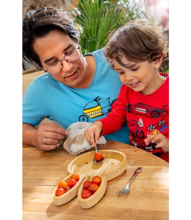 Zilverstad Bamboebord met Bestek Nijntje