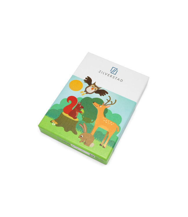 Zilverstad  Kinderbesteck Waldbewohner 4-teilig Edelstahl