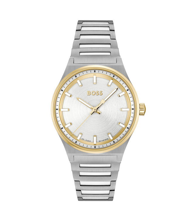 Boss Boss Dames horloge Staal Zilver Goud van kleur MAE 30mm