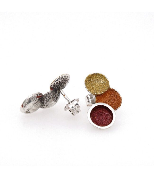 Arior Barcelona Singular ochre 3 round earring